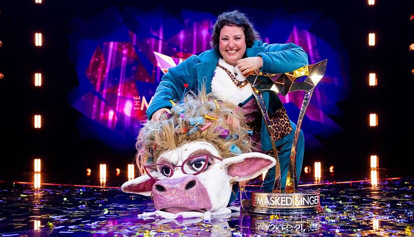 Komikerin Meltem Kaptan steckte unter dem Kuh-Kostüm. Komikerin Meltem Kaptan steckte unter dem Kuh-Kostüm.