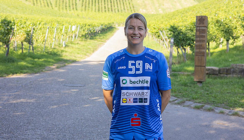 Weil ihre Nummer fünf aus Ludwigsburg bei der Sport-Union Neckarsulm bereits vergeben ist, wird Antje Döll künftig mit der Nummer 59 auflaufen.