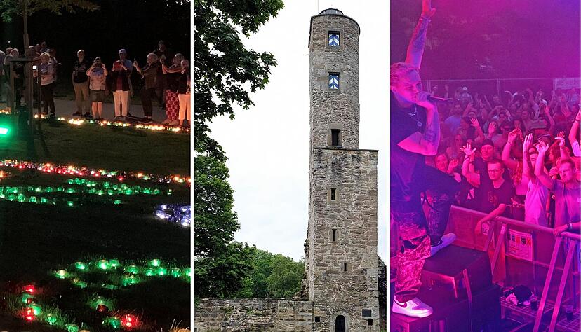In Bad Rappenau wird das Parkfest gefeiert (von links), auf Burg Löwenstein startet das Erlebnisprogramm und beim Dorf of Tomorrow in Möckmühl-Korb wird zu elektronischer Musik getanzt. In Bad Rappenau wird das Parkfest gefeiert (von links), auf Burg Löwenstein startet das Erlebnisprogramm und beim Dorf of Tomorrow in Möckmühl-Korb wird zu elektronischer Musik getanzt.