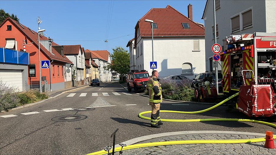 Die Talstra&szlig;e war w&auml;hrend des Einsatzes gesperrt.