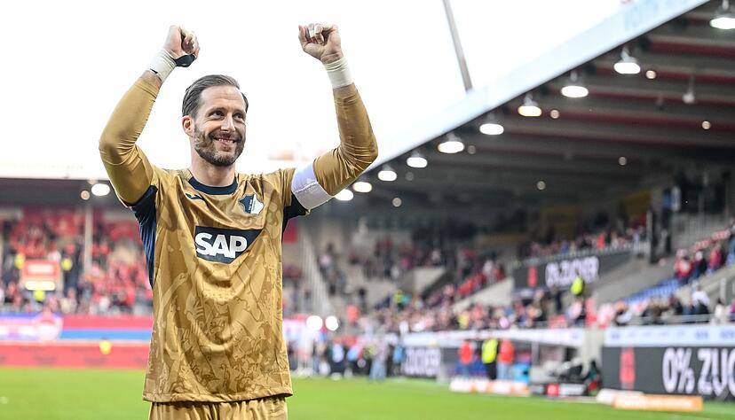 Oliver Baumann kann in Augsburg auf seinen 518. Bundesligaeinsatz kommen und w&uuml;rde damit in die Top 10 vorr&uuml;cken. (Archivbild)