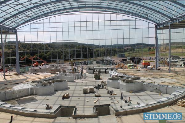 Bauarbeiten B&auml;derpark Sinsheim