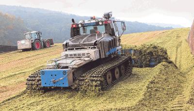 Momentan wird das Maisdepot in der Schwaigerner Biogasanlage aufgef&uuml;llt. In Beilstein beherrscht dieses brisante Thema derzeit die Schlagzeilen. Foto: Guido Sawatzki