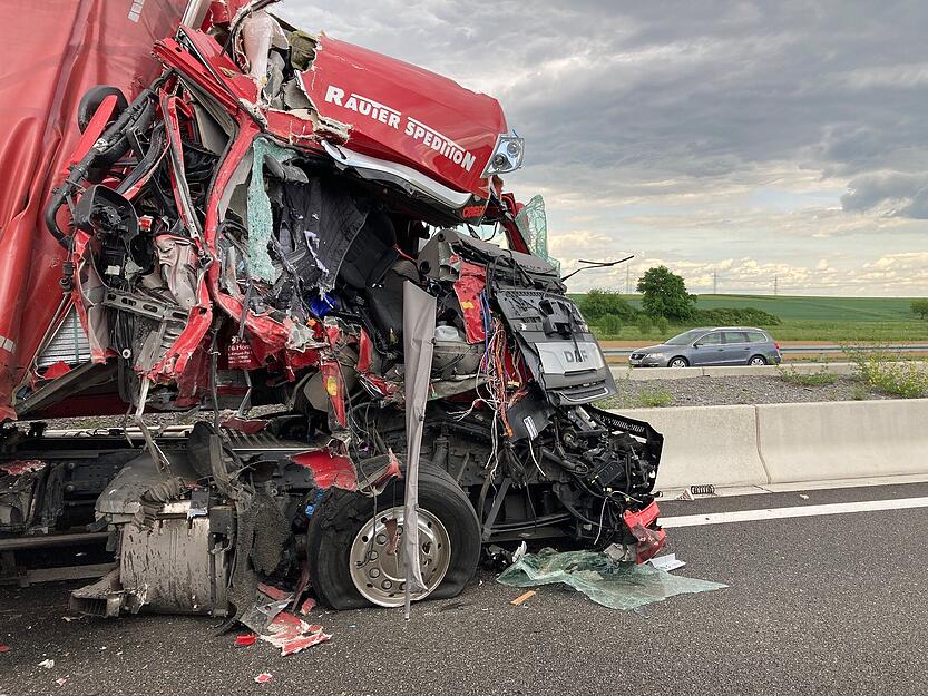 A6-Unfall bei Kirchhausen