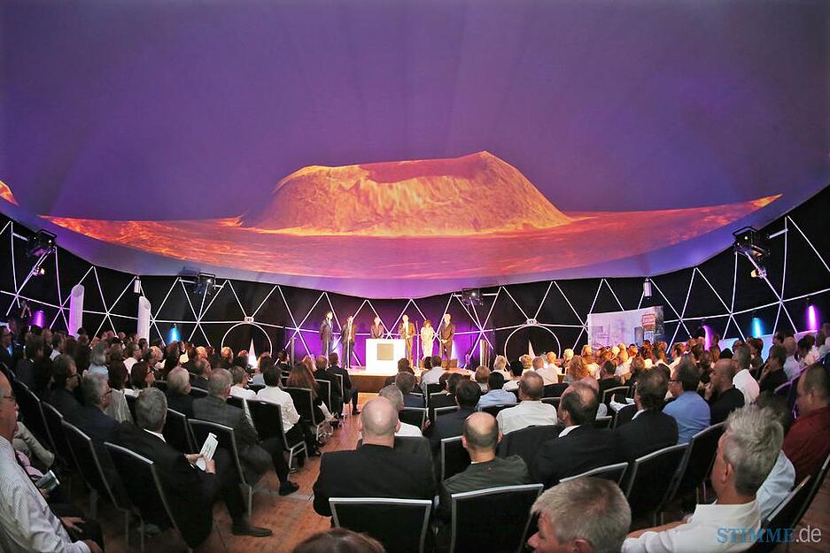 Juni 2016: Der Grundstein f&uuml;r die neue Experimenta in Heilbronn ist gelegt.