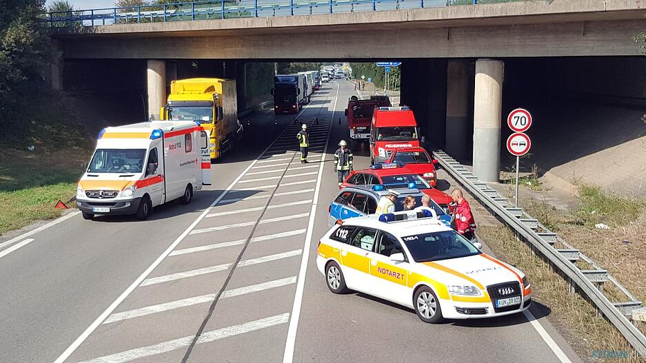 Unfall auf der B19 bei Kupferzell