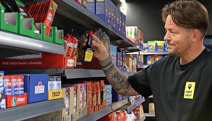 Im Ortkauf in Wei&szlig;bach werden immer wieder flei&szlig;ig die Regale einger&auml;umt &ndash; derselbe Betreiber w&auml;re bereit, auch einen Laden auf der Giebelheide zu er&ouml;ffnen. Es ist der gr&ouml;&szlig;te Stadtteil Niedernhalls, aber ohne Einkaufsm&ouml;glichkeit.