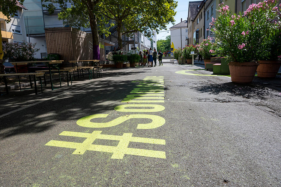 Aktion #SommerZone vor Ort in der Turmstraße