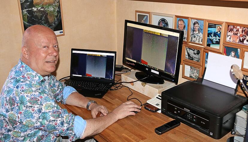 Interessiert an Raumfahrt und Astronomie, skeptisch, was Ufo-Sichtungen angeht: Hansj&uuml;rgen K&ouml;hler.
 Foto: Armin R&ouml;&szlig;ler