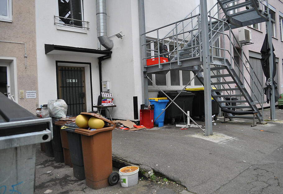 Die Hinterhöfe der Heilbronner Innenstadt gelten unter den Bewohnern als äußerst hässlich.