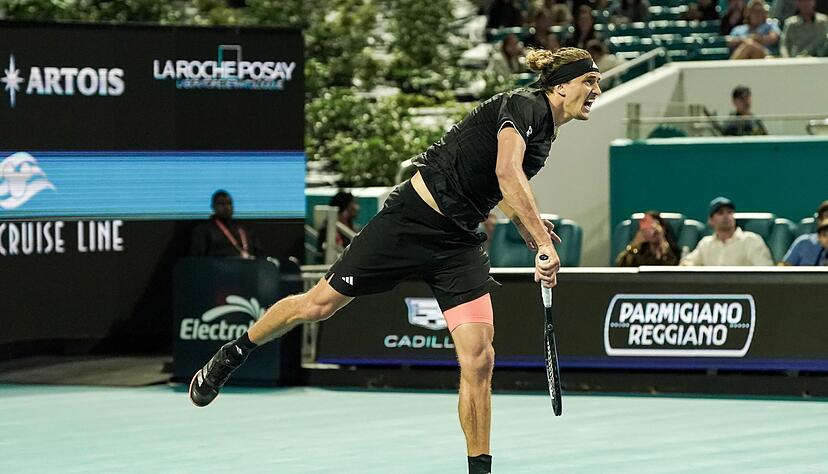 Alexander Zverev erreichte beim Turnier in Miami die dritte Runde.
