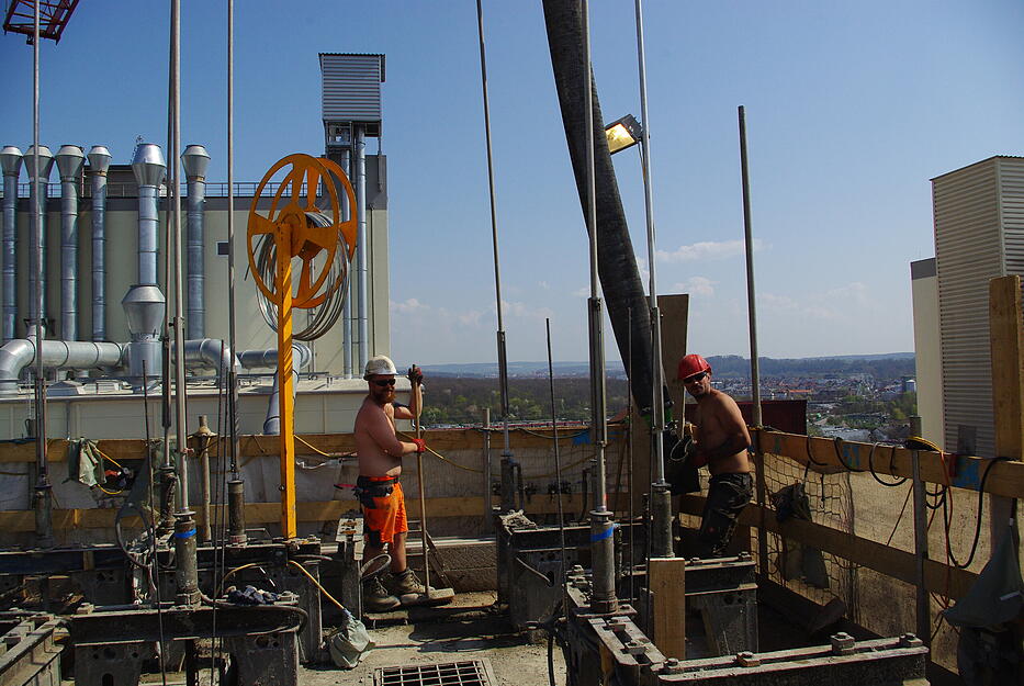 Silo-Neubau bei der Frießinger Mühle in Bad Wimpfen Silo-Neubau bei der Frießinger Mühle in Bad Wimpfen