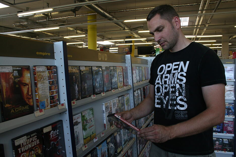 Das Internet macht den Videotheken zu schaffen. Mit 1600 Quadratmetern geh&ouml;rt das Empire in der Etzelstra&szlig;e zu den gro&szlig;en Mediatheken in Heilbronn. Aufnahme aus dem Jahr 2011.