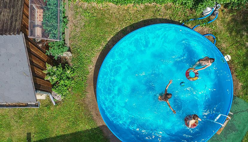 Runde Sache, auch in anderer Form: ein Pool für den eigenen Garten. Runde Sache, auch in anderer Form: ein Pool für den eigenen Garten.