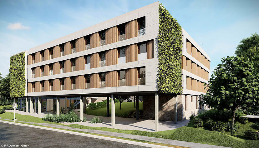 So wird das Wohnheim in Künzelsau laut Architektenentwurf aussehen.
