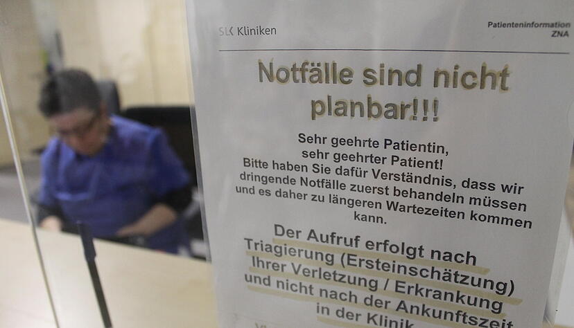 Nicht jeder Patient hat Verständnis über längere Wartezeiten in der Notaufnahme. Foto: Weller