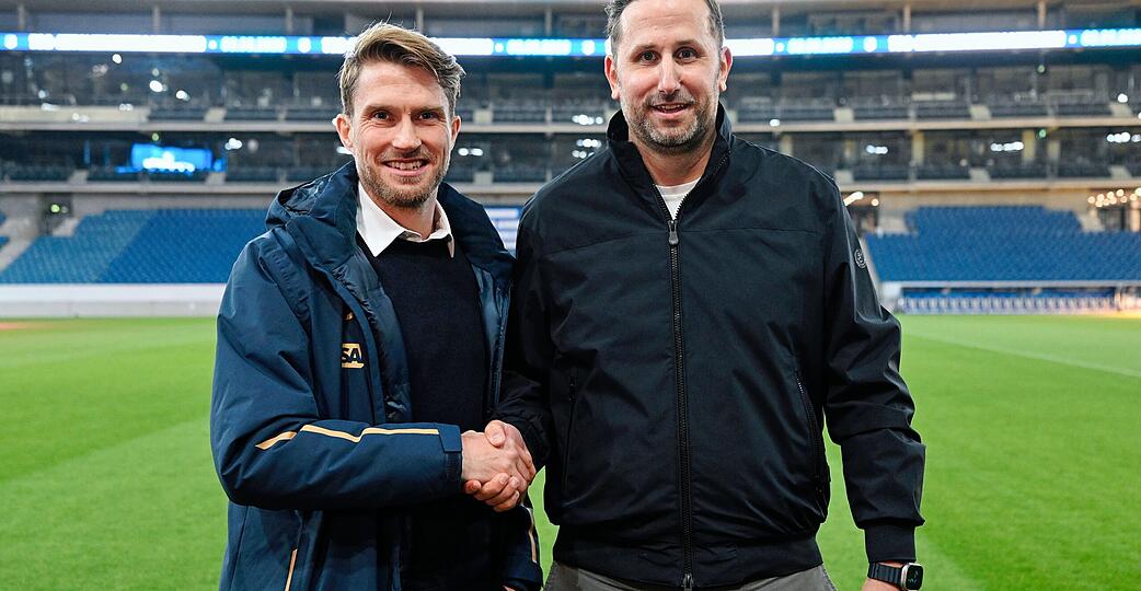 Andr&eacute; Kreuzwieser (rechts) hei&szlig;t der neu gew&auml;hlte Vorsitzende der TSG 1899 Hoffenheim, Florian Beil (links) fungiert als sein Stellvertreter.