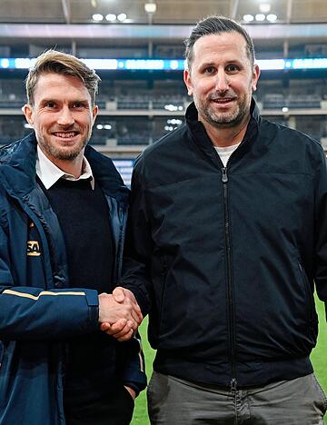 Andr&eacute; Kreuzwieser (rechts) hei&szlig;t der neu gew&auml;hlte Vorsitzende der TSG 1899 Hoffenheim, Florian Beil (links) fungiert als sein Stellvertreter.