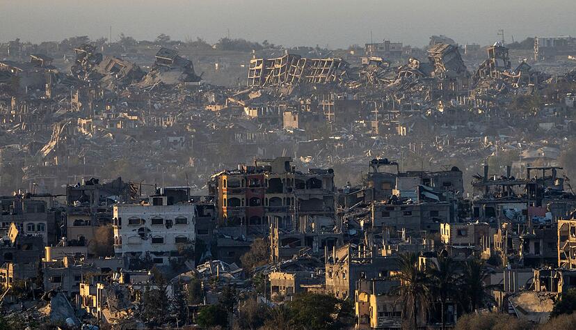 Zerst&ouml;rte Geb&auml;ude sind im Gazastreifen zu sehen. (Archivbild)