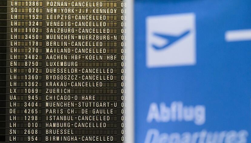 Hunderte Fl&uuml;ge der Lufthansa sind erneut gestrichen.