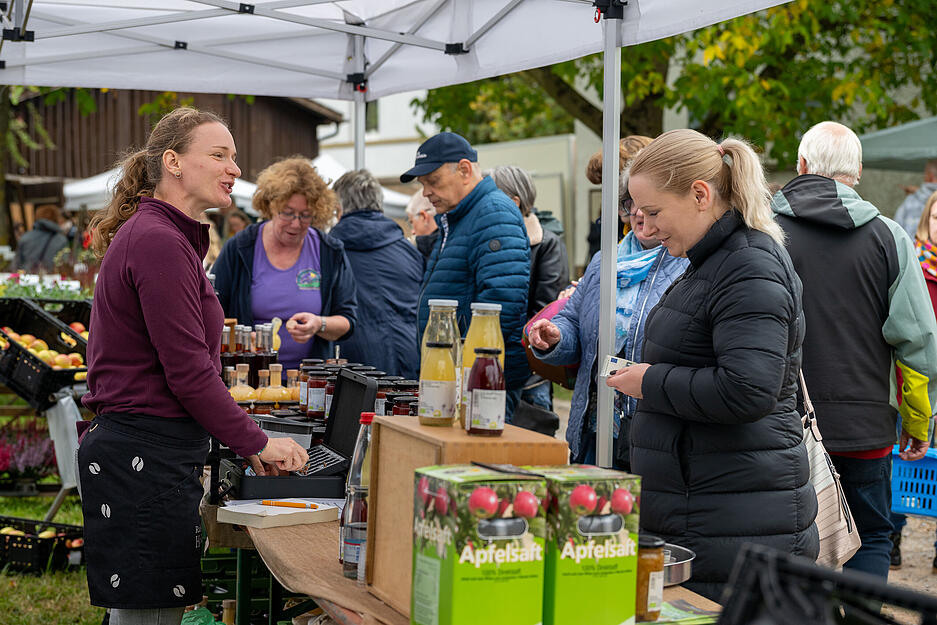Herbstmarkt im Botanischen Obstgarten in Heilbronn.