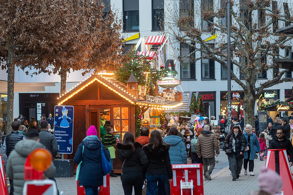 Der Heilbronner K&auml;tchen-Weihnachtsmarkt hat noch bis zum 22. Dezember ge&ouml;ffnet.