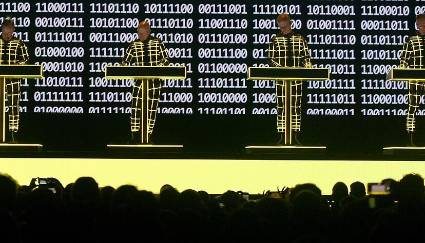Ralf H&uuml;tter, Fritz Hilpert, Henning Schmitz und Falk Grieffenhagen von Kraftwerk.