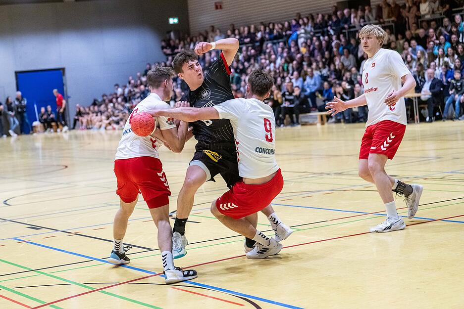 Handball-U20-L&auml;nderspiel Deutschland gegen die Schweiz in Gro&szlig;bottwar