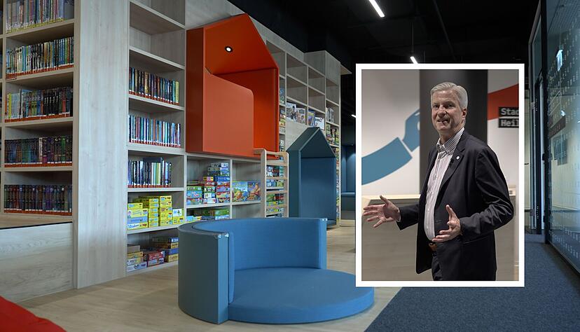 Stimme-Chefredakteur Uwe Ralf Heer hat sich in der frisch umgebauten Stadtbibliothek umgesehen. Stimme-Chefredakteur Uwe Ralf Heer hat sich in der frisch umgebauten Stadtbibliothek umgesehen.