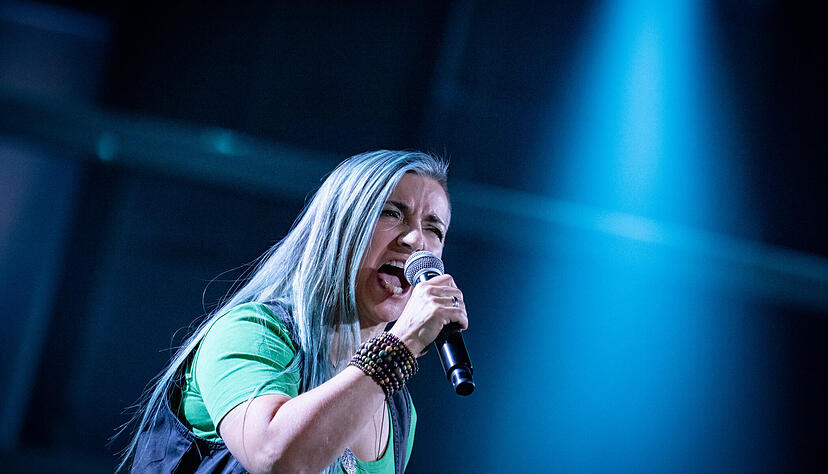 Biggi Käfer aus Neuenstadt ist in der 14. Staffel von "The Voice Of Germany" zu sehen Biggi Käfer aus Neuenstadt ist in der 14. Staffel von "The Voice Of Germany" zu sehen