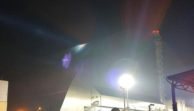 Der Sarkophag von Tschernobyl wurde im schon Februar durch eine Drohne besch&auml;digt. (Archivbild)