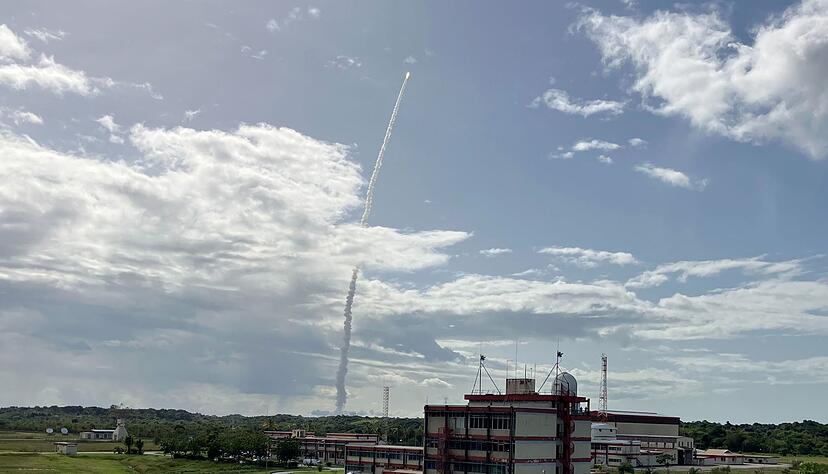 Die Ariane 6 hob erstmals im vergangenen Juli ab. (Archivbild)