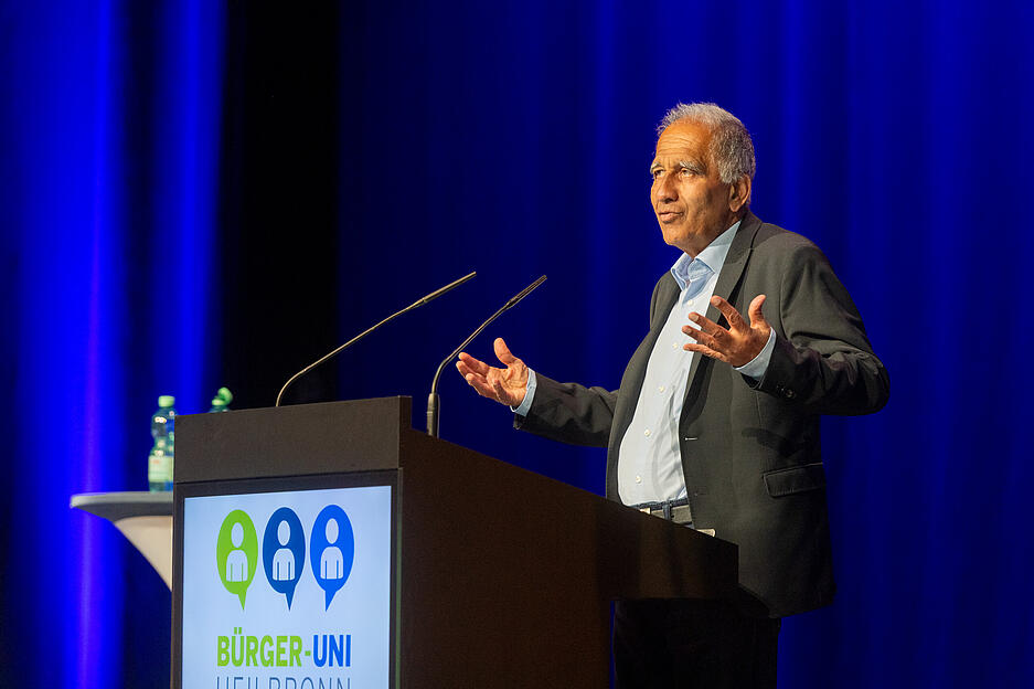 Bei der Bürger-Uni sprechen namhafte Referenten auf dem Bildungscampus Heilbronn. Am 25. Juni war der Klimaforscher Mojib Latif zu Gast.
