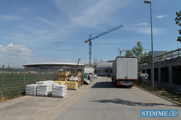 Bauarbeiten B&auml;derpark Sinsheim