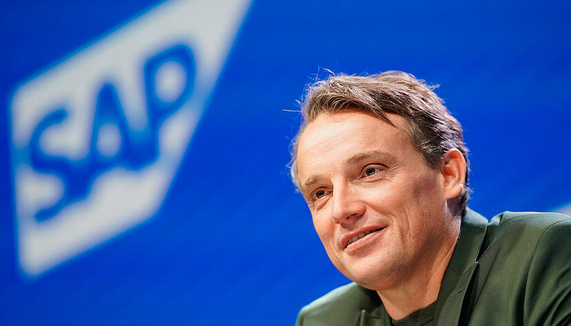Christian Klein, Vorstandsvorsitzender des Softwarekonzerns SAP, während einer Bilanzpressekonferenz.