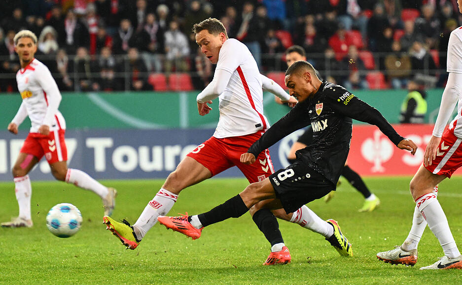 Enzo Millot brachte den VfB Stuttgart bereits in der 10. Minute in Führung.
