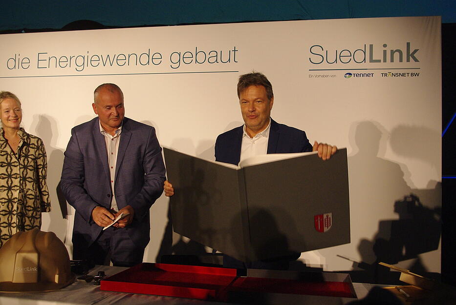 Wirtschaftsminister Habeck in Leingarten