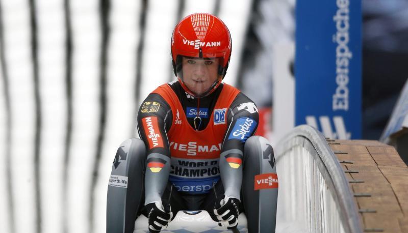 Natalie Geisenberger kann sich in Altenberg den Gesamtweltcup sichern. Foto: Yuri Kochetkov