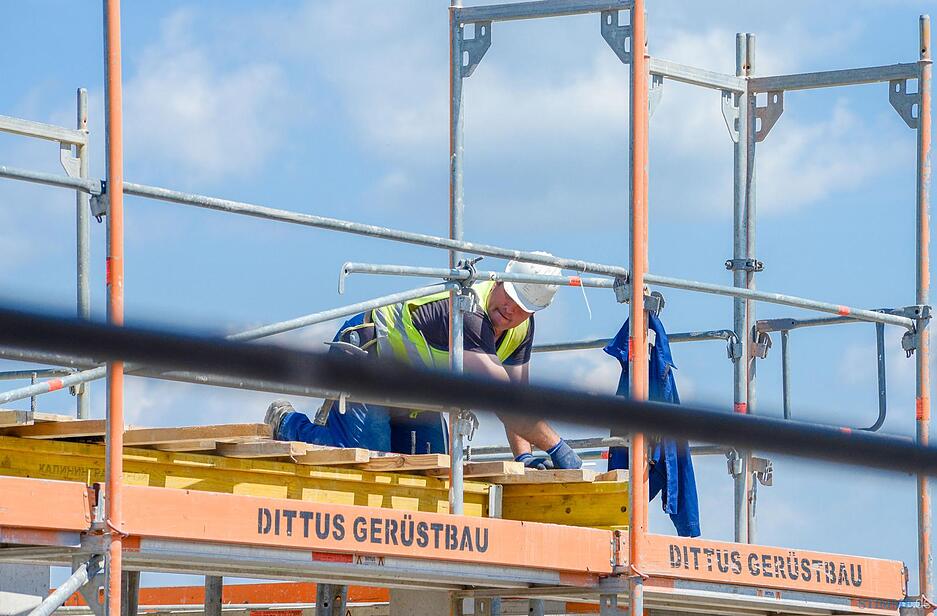 Baufortschritt auf Buga-Gelände Baufortschritt auf Buga-Gelände