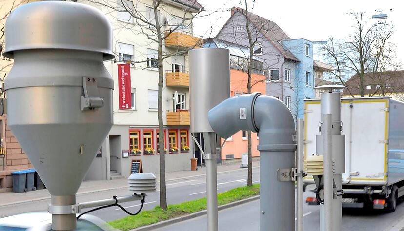 Offizielle Messstation an der Weinsberger Straße.