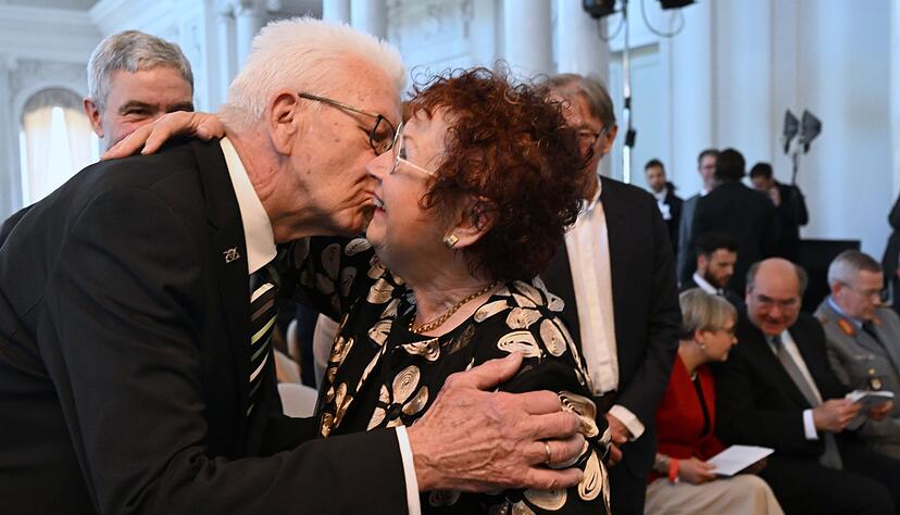 Firstlady Gerlinde Kretschmann d&uuml;rfte ihren Mann jetzt wieder etwas h&auml;ufiger sehen.