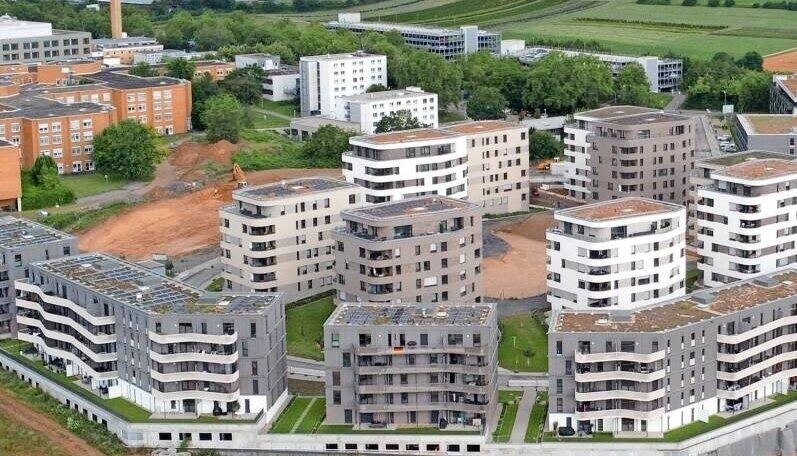 Im Heilbronner Neubaugebiet Hochgelegen bietet die Stadtsiedlung kostengünstige und geförderte Wohnungen an.