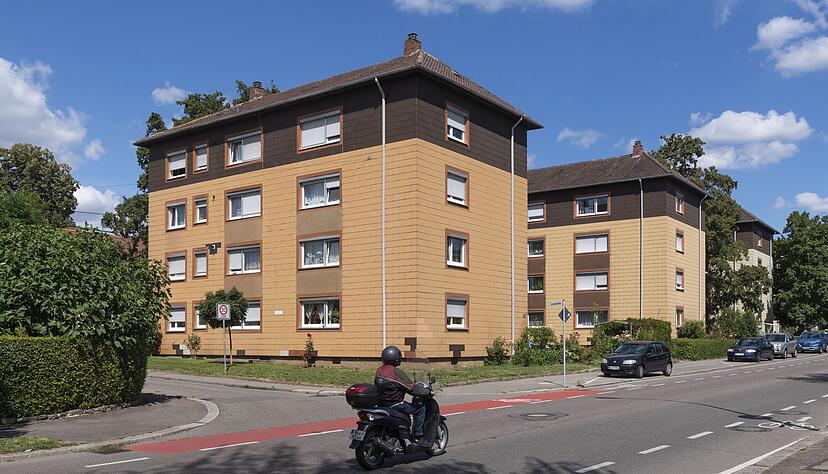 Die Geb&auml;ude an der Sontheimer Landwehr geh&ouml;ren zum Modellquartier BoHei. Die Bauten sind energetisch nicht mehr zeitgem&auml;&szlig; und sollen weichen.
Foto: Mario Berger