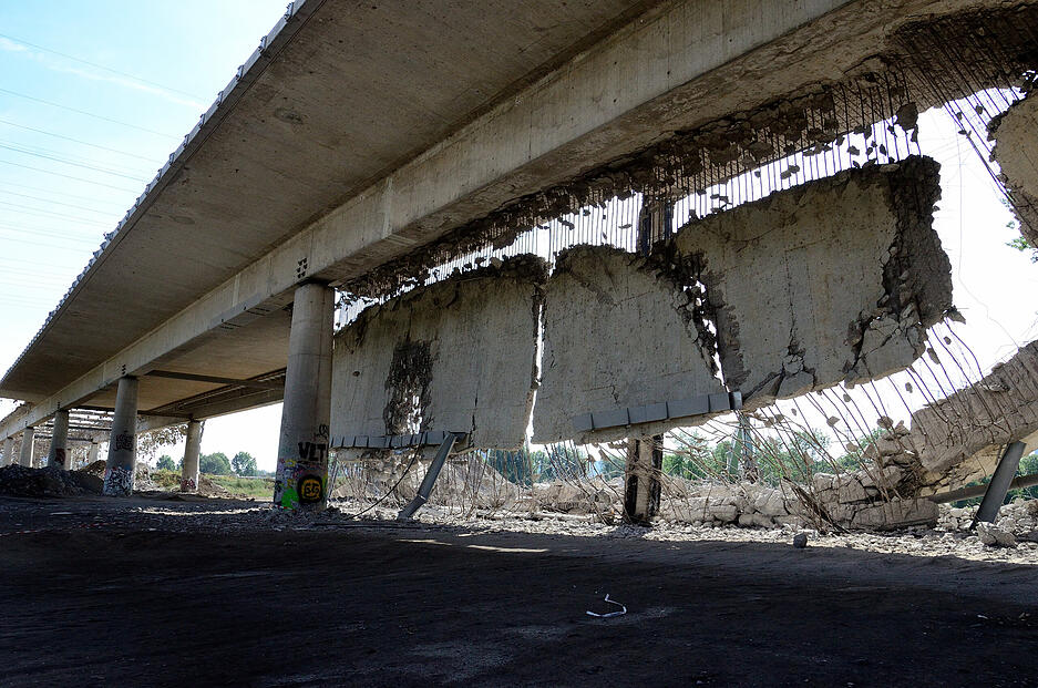 Impressionen von der Baustelle der Neckartalbrücke