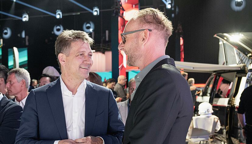 Zwei, die sich nichts mehr zu sagen haben: Audi-Chef Gernot Döllner (links) und sein bisheriger Designchef Marc Lichte. Zwei, die sich nichts mehr zu sagen haben: Audi-Chef Gernot Döllner (links) und sein bisheriger Designchef Marc Lichte.