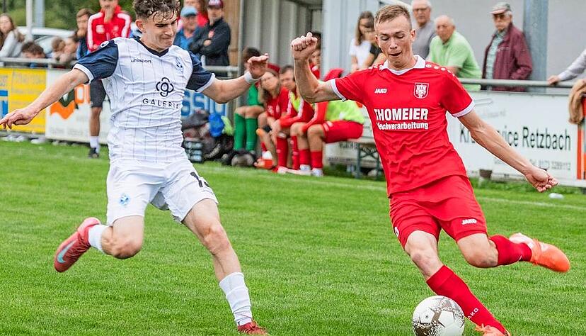 Auch vom SV Waldhof Mannheim II wurden die Gommersdorfer am Wochenende ausgebremst. Nun wollen Jakob Hespelt (rechts) und Co punkten.
Foto: Jens Gerner