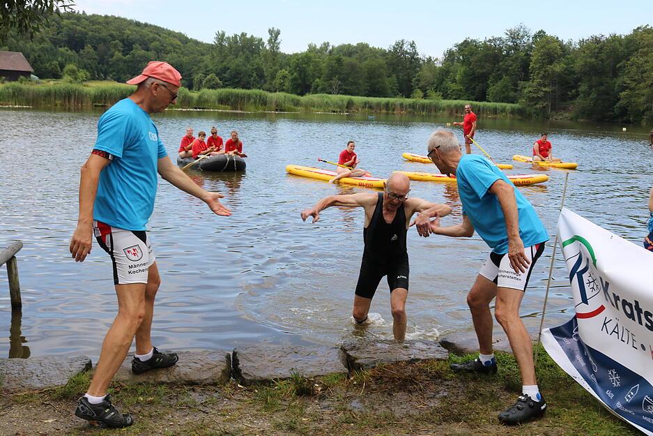 Kratschmayer-Triathlon in Waldenburg: 191 Einzelstarter und 44 Staffeln nehmen beim Sport-Event teil