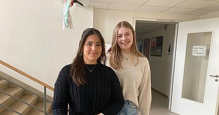 Von den Katholischen Fachschulen in Neckarsulm: Selin Atal (links) und Maja Kautz.

Foto: Simon Gajer