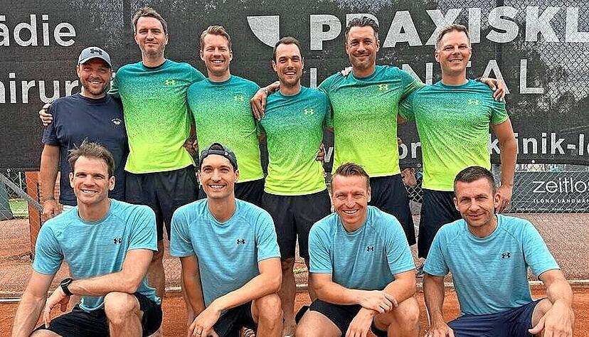 Der württembergische Meister der Herren 30, der TC Heilbronn am Trappensee, schlägt quasi unverändert in der Regionalliga Südwest auf.
Foto: Archiv/privat Der württembergische Meister der Herren 30, der TC Heilbronn am Trappensee, schlägt quasi unverändert in der Regionalliga Südwest auf.
Foto: Archiv/privat