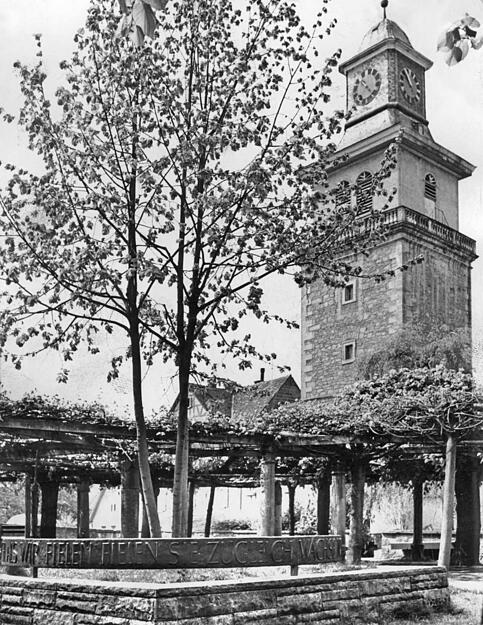 Die Neuenstadter Lindenanlage ist das prächtige Portal zur Bühne im Schlossgraben(1966).